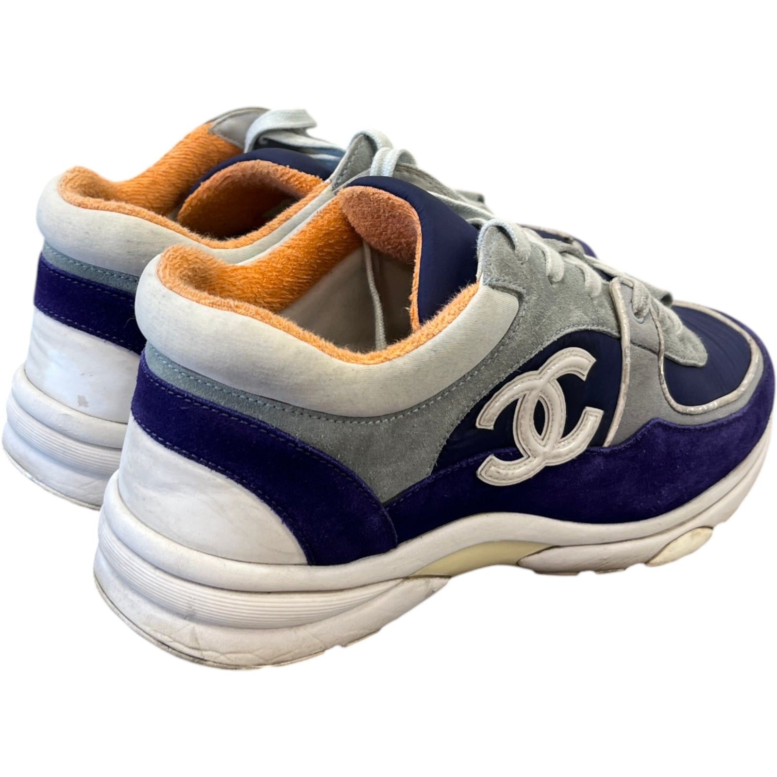 Men's Cc Logo Low Trainers Purple Size EU 40 / UK 6 - Photo 8