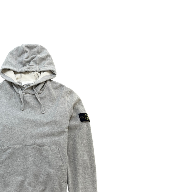 Men's Applique Logo Hoodie Grey Size S