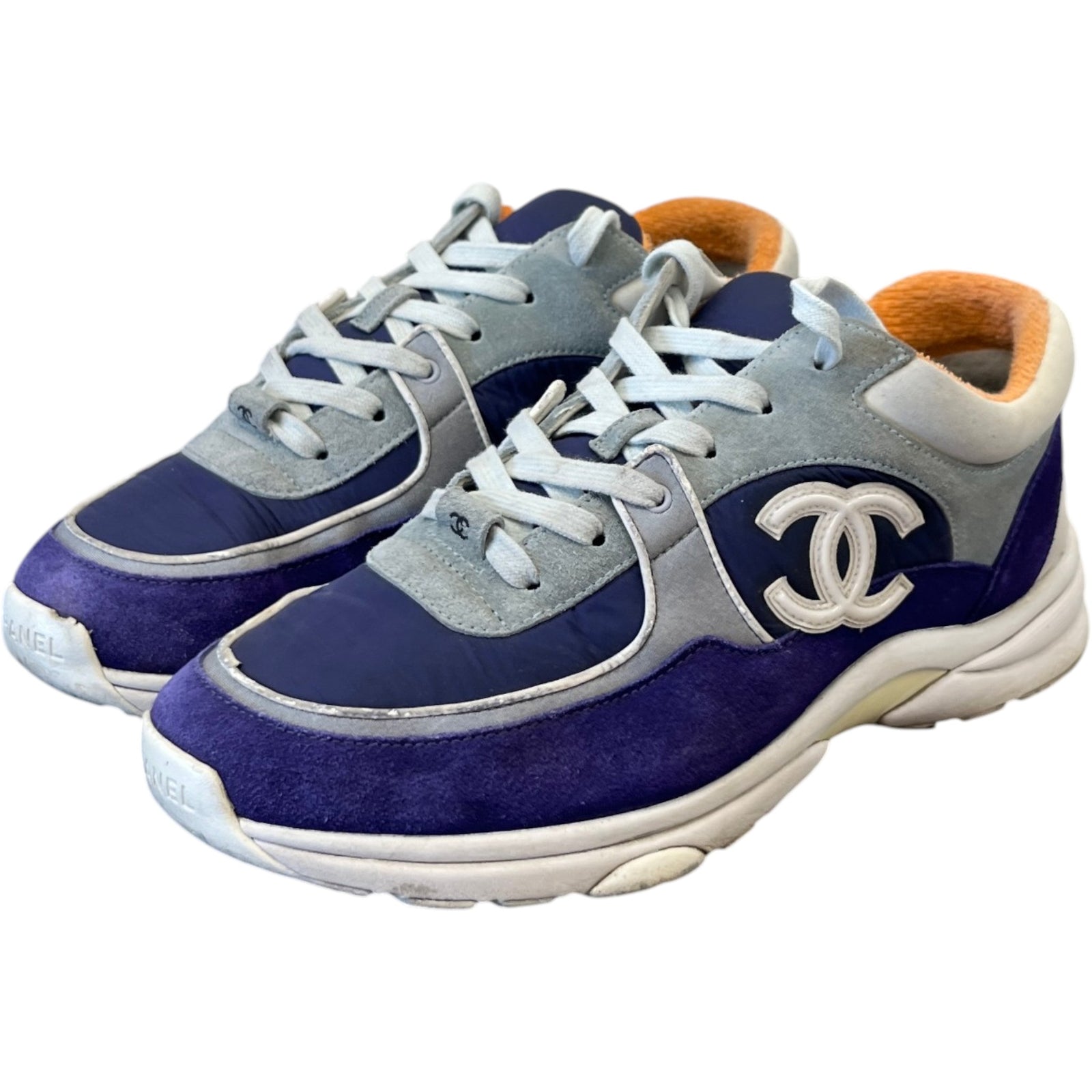 Men's Cc Logo Low Trainers Purple Size EU 40 / UK 6 - Photo 9