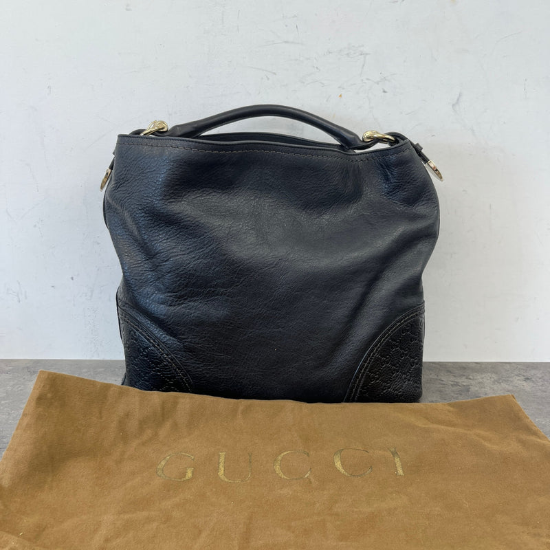 Women's Gg Signature Signoria Large Bag Black