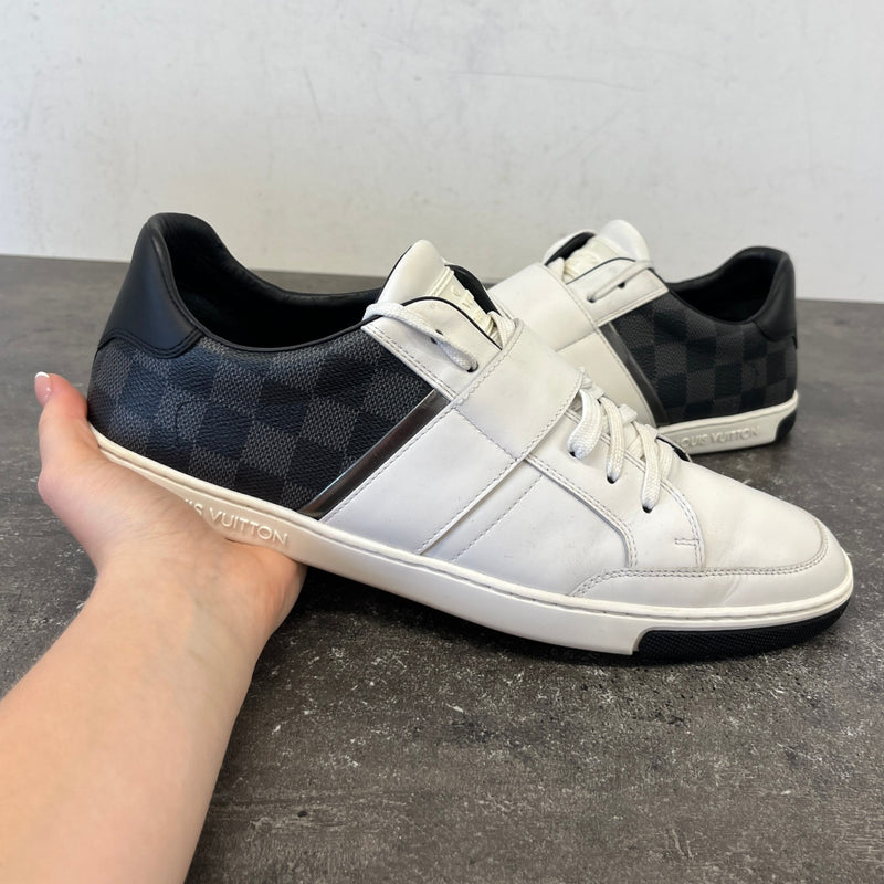 Men's Damier Graphite Low Trainers White Size EU 42.5 / UK 8.5