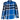 Men's Checkered Long Sleeve Shirt Blue Size M