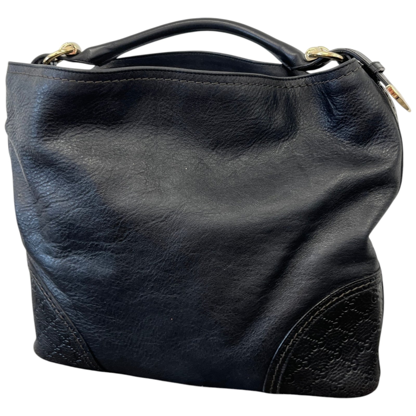 Women's Gg Signature Signoria Large Bag Black - Photo 4