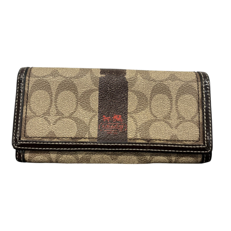 Women's Signature Trifold Wallet Beige