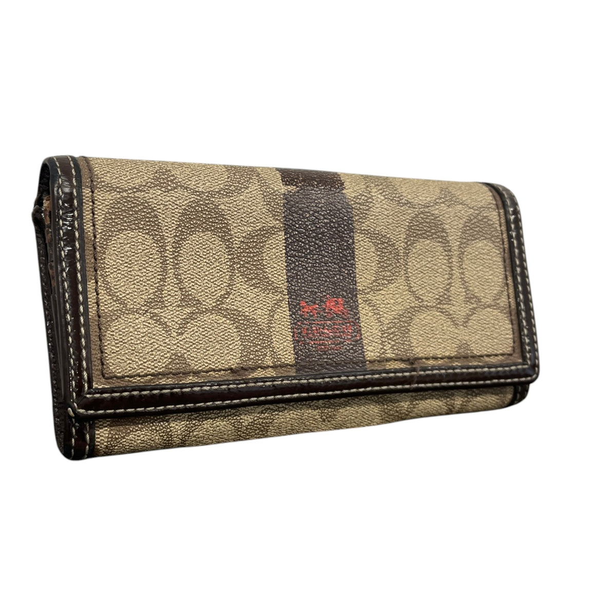 Women's Signature Trifold Wallet Beige - Photo 3