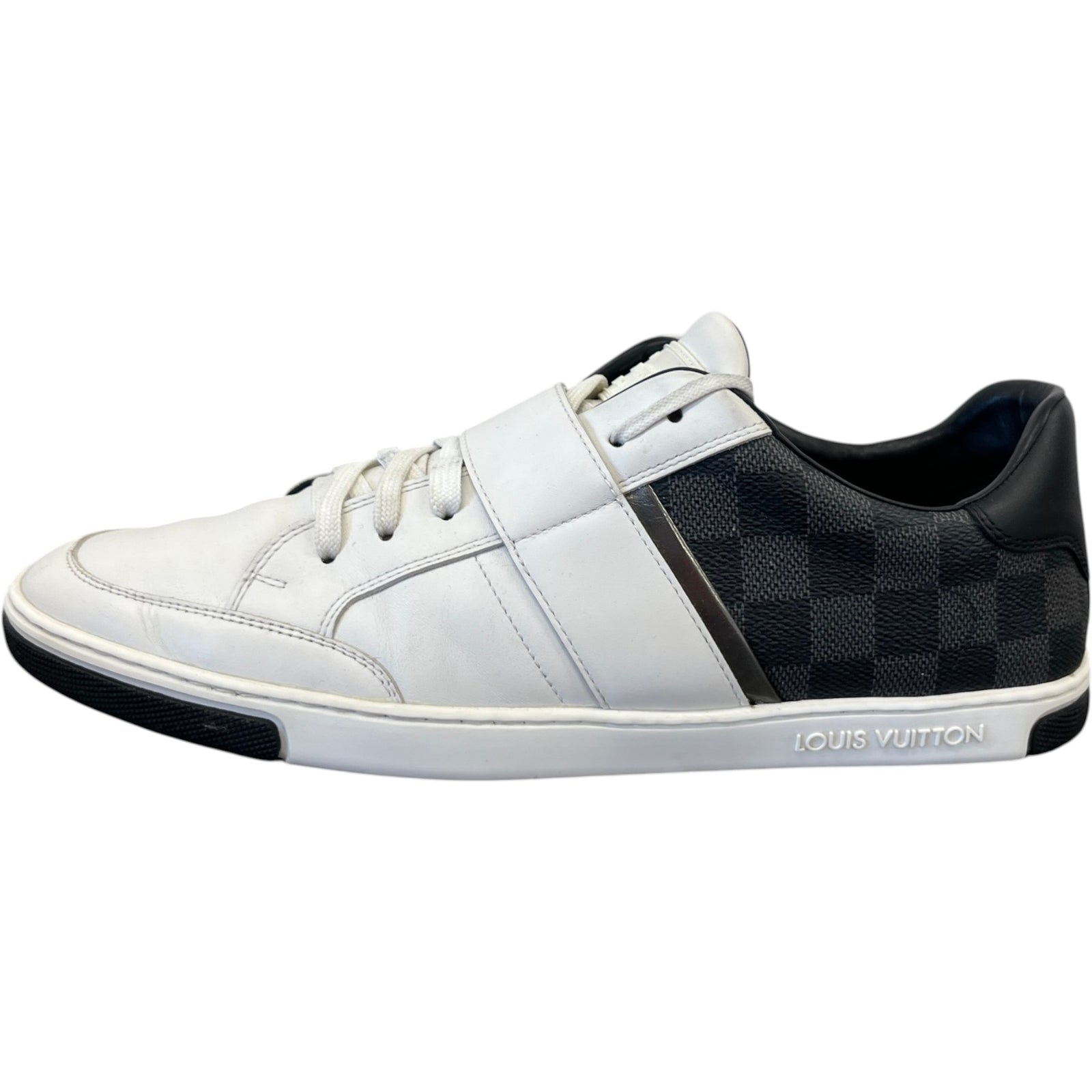 Men's Damier Graphite Low Trainers White Size EU 42.5 / UK 8.5 - Photo 5