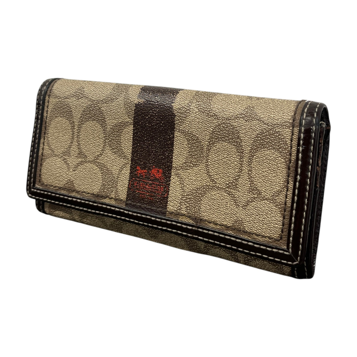 Women's Signature Trifold Wallet Beige - Photo 4