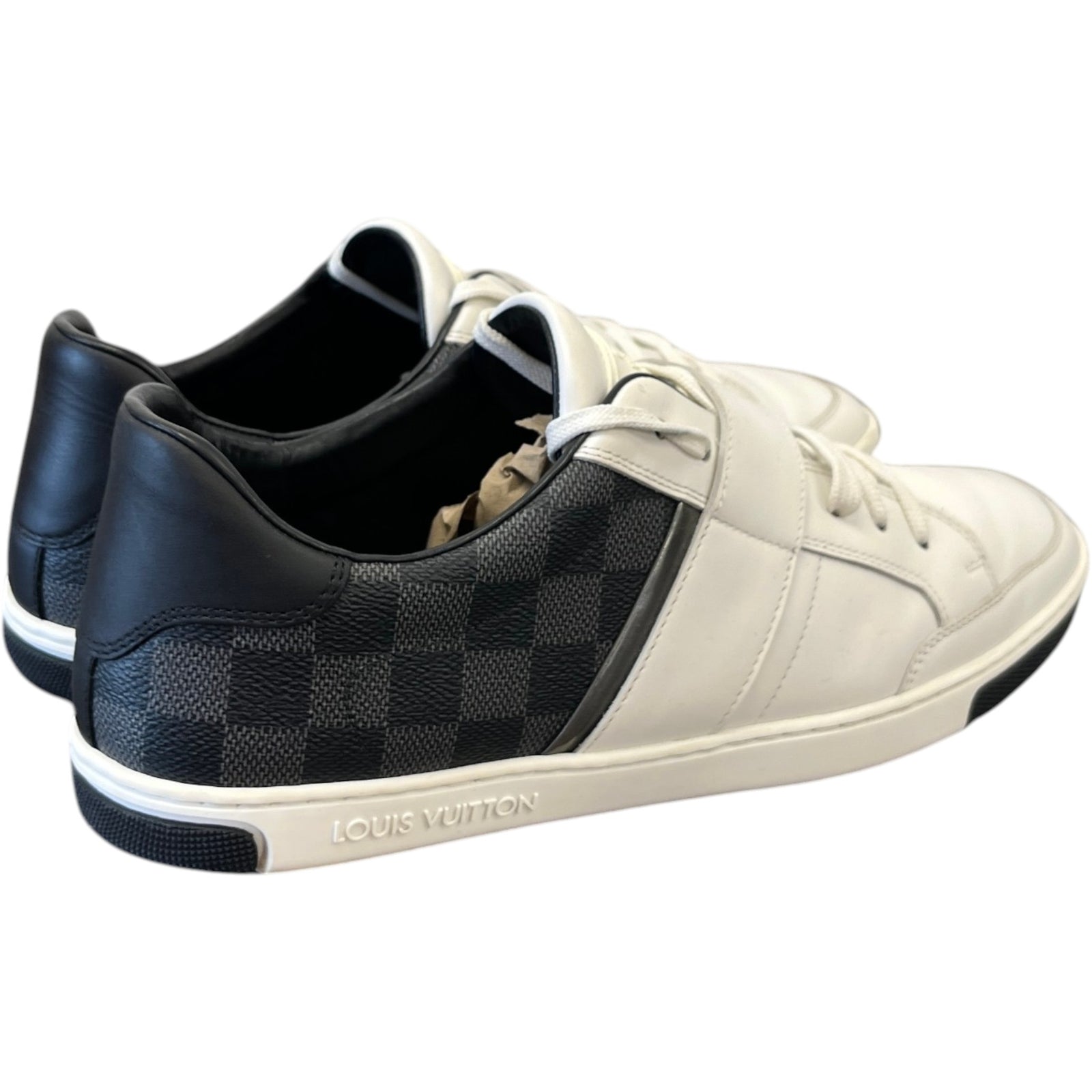 Men's Damier Graphite Low Trainers White Size EU 42.5 / UK 8.5 - Photo 8