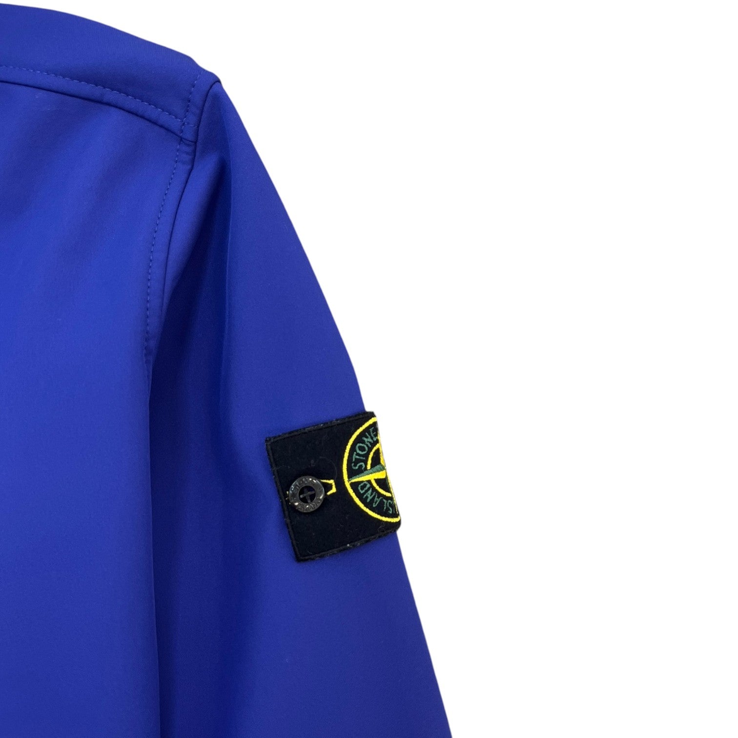 Men's Soft Shell Applique Logo Jacket Blue Size M - Photo 6
