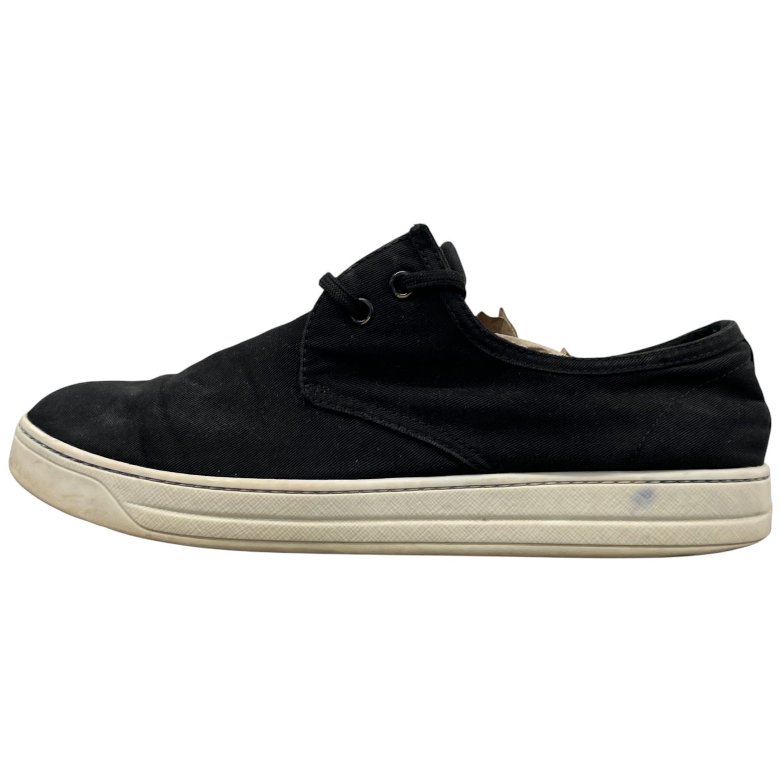 Men's Espadrille Lace Low Trainers Black Size EU 39.5 / UK 5.5 - Photo 5