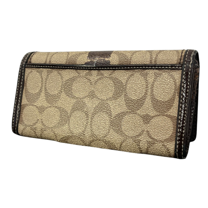 Women's Signature Trifold Wallet Beige