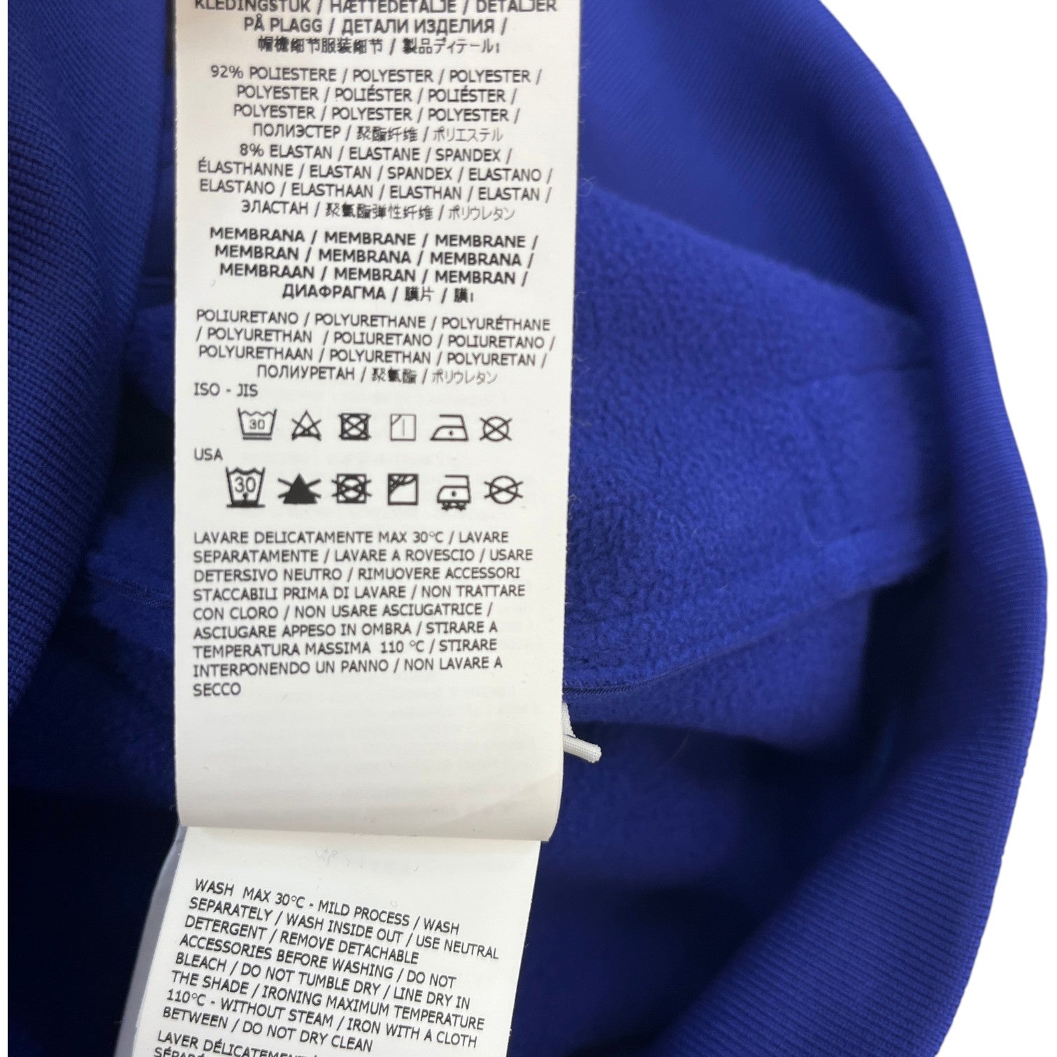 Men's Soft Shell Applique Logo Jacket Blue Size M - Photo 8