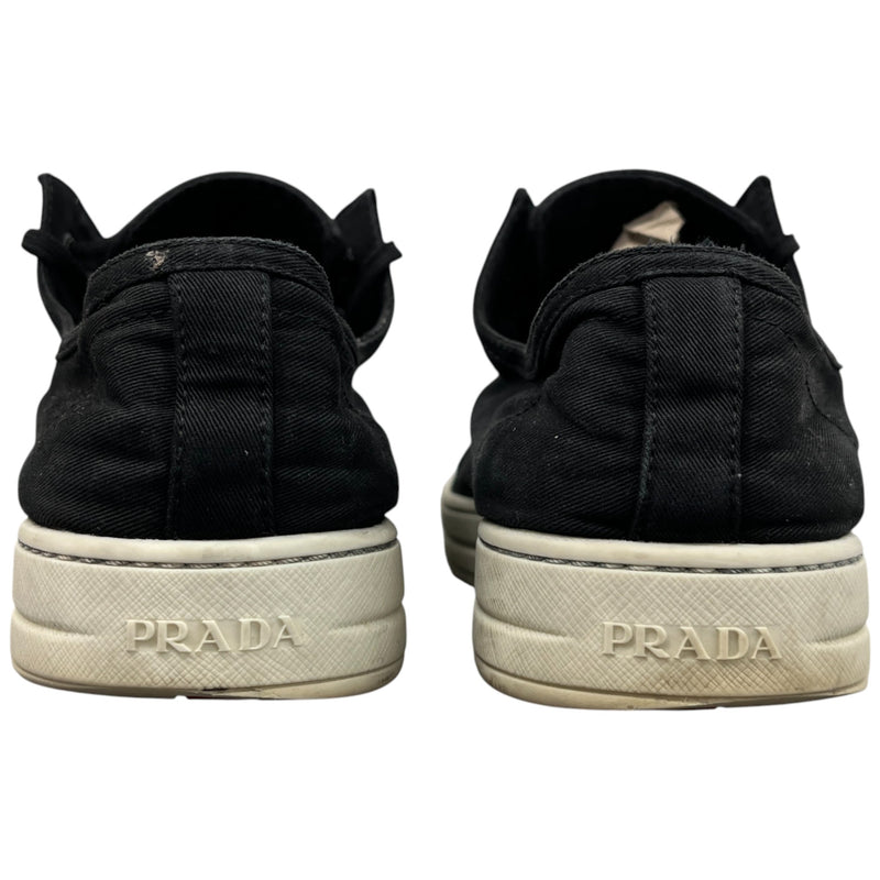 Men's Espadrille Lace Low Trainers Black Size EU 39.5 / UK 5.5