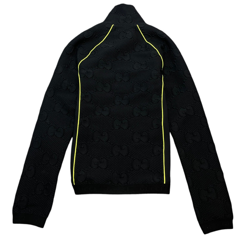 Men's Gg Stretch-Jersey Neoprene Zip Track Jacket Black Size XS