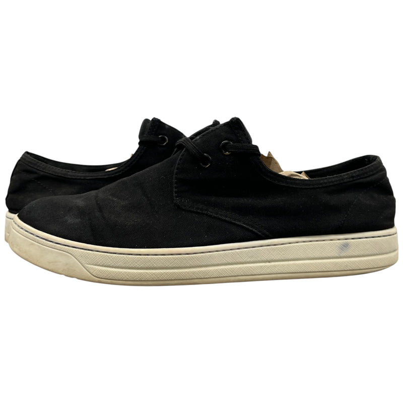 Men's Espadrille Lace Low Trainers Black Size EU 39.5 / UK 5.5