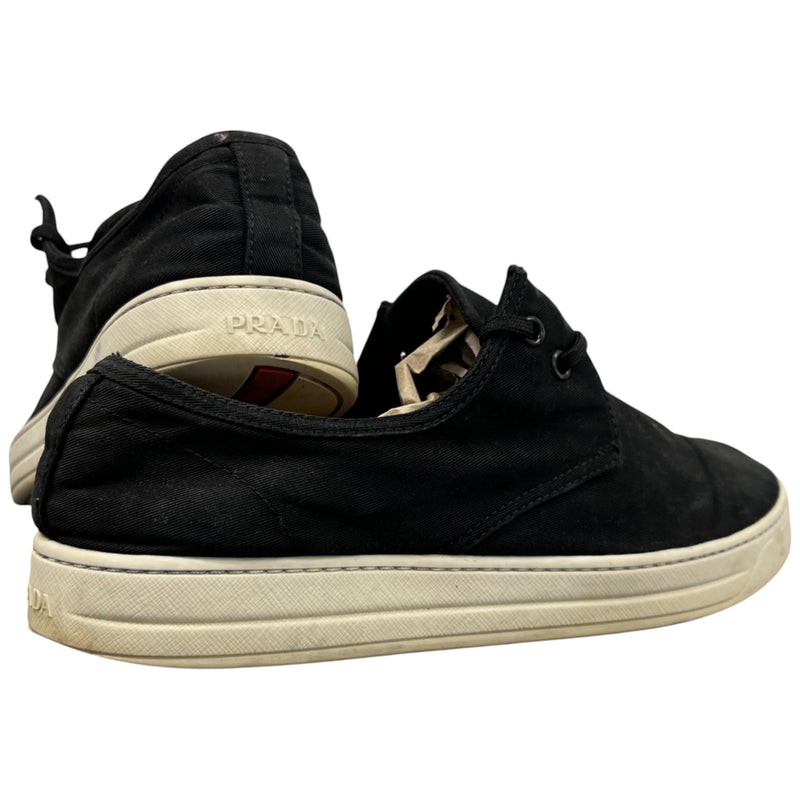 Men's Espadrille Lace Low Trainers Black Size EU 39.5 / UK 5.5