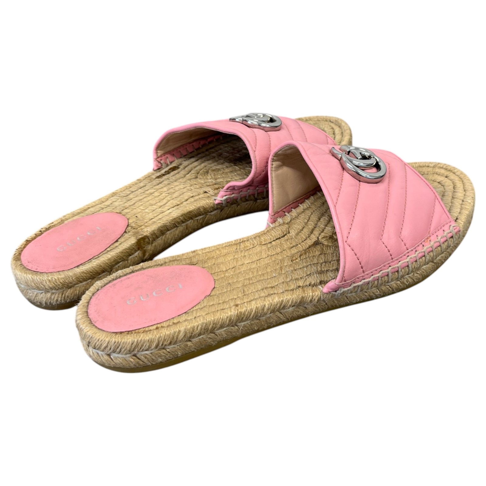 Women's GG Marmont Espadrilles Pink Size UK 7 / EU 40 - Photo 8