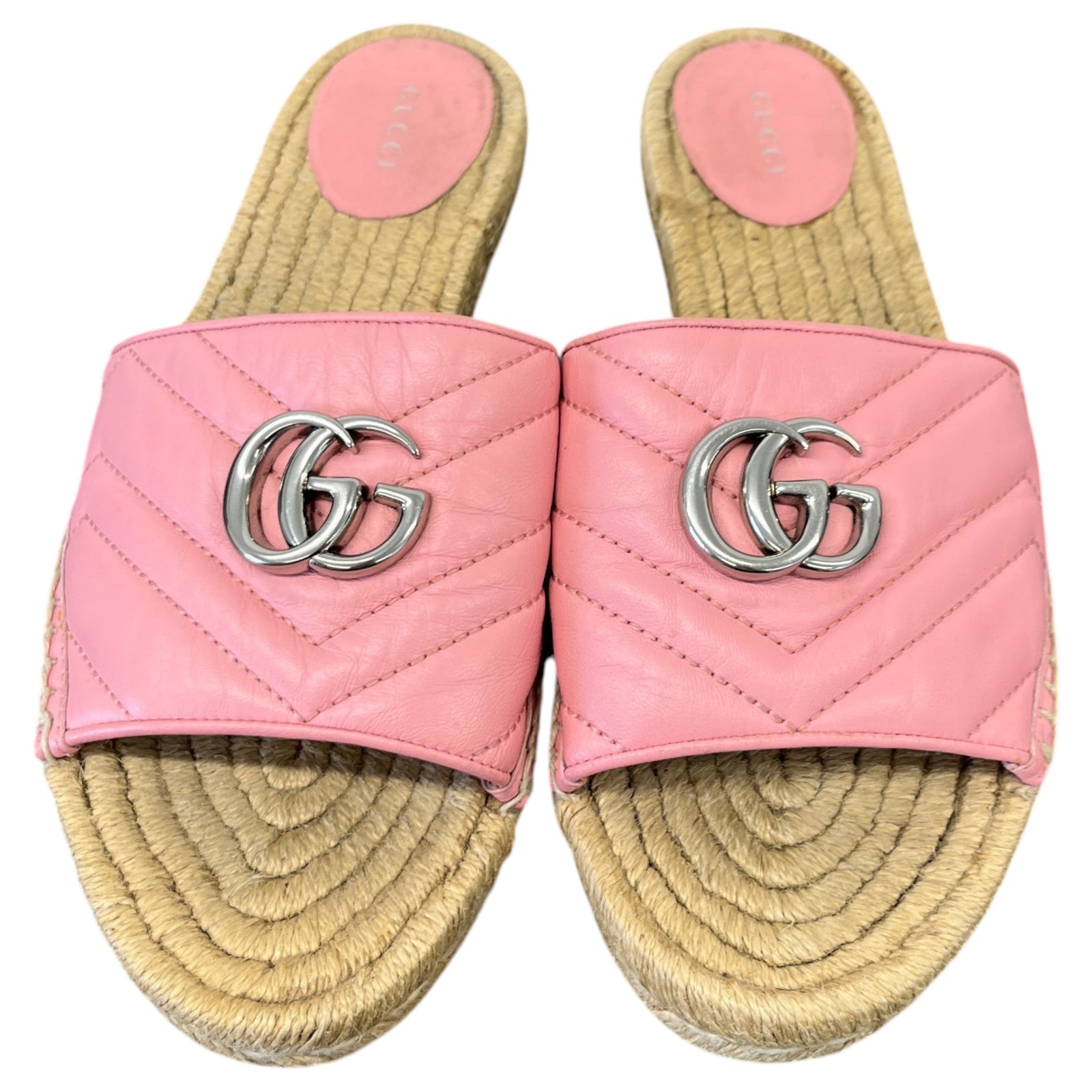 Women's GG Marmont Espadrilles Pink Size UK 7 / EU 40 - Photo 6