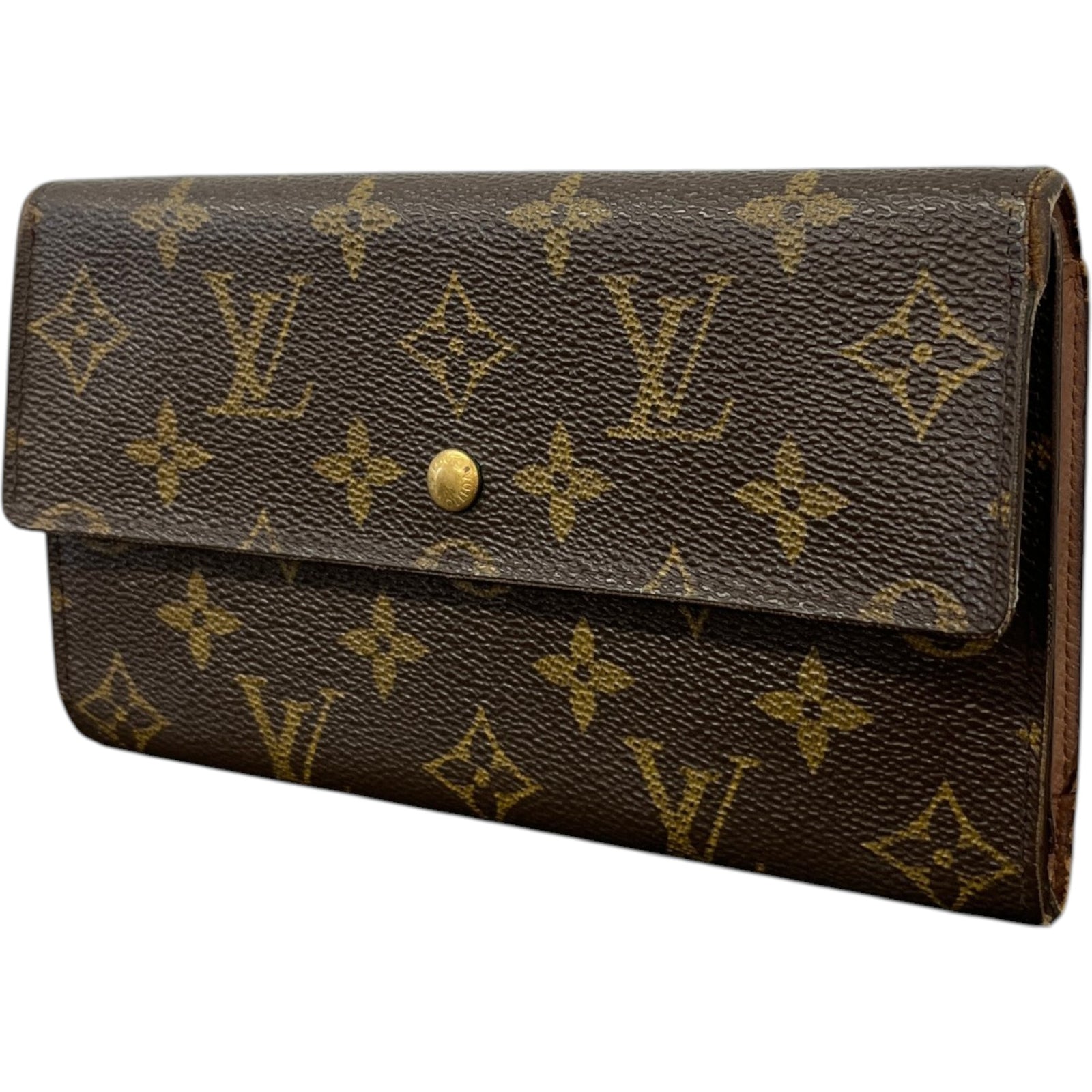 Women's Sarah Monogram Canvas Wallet Brown - Photo 4