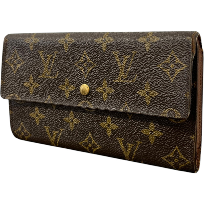 Women's Sarah Monogram Canvas Wallet Brown