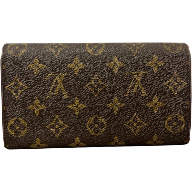 Women's Sarah Monogram Canvas Wallet Brown