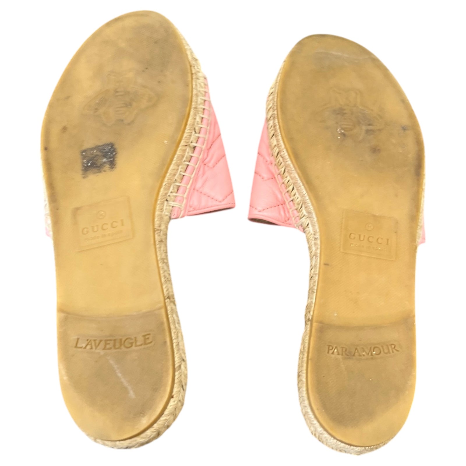 Women's GG Marmont Espadrilles Pink Size UK 7 / EU 40 - Photo 10