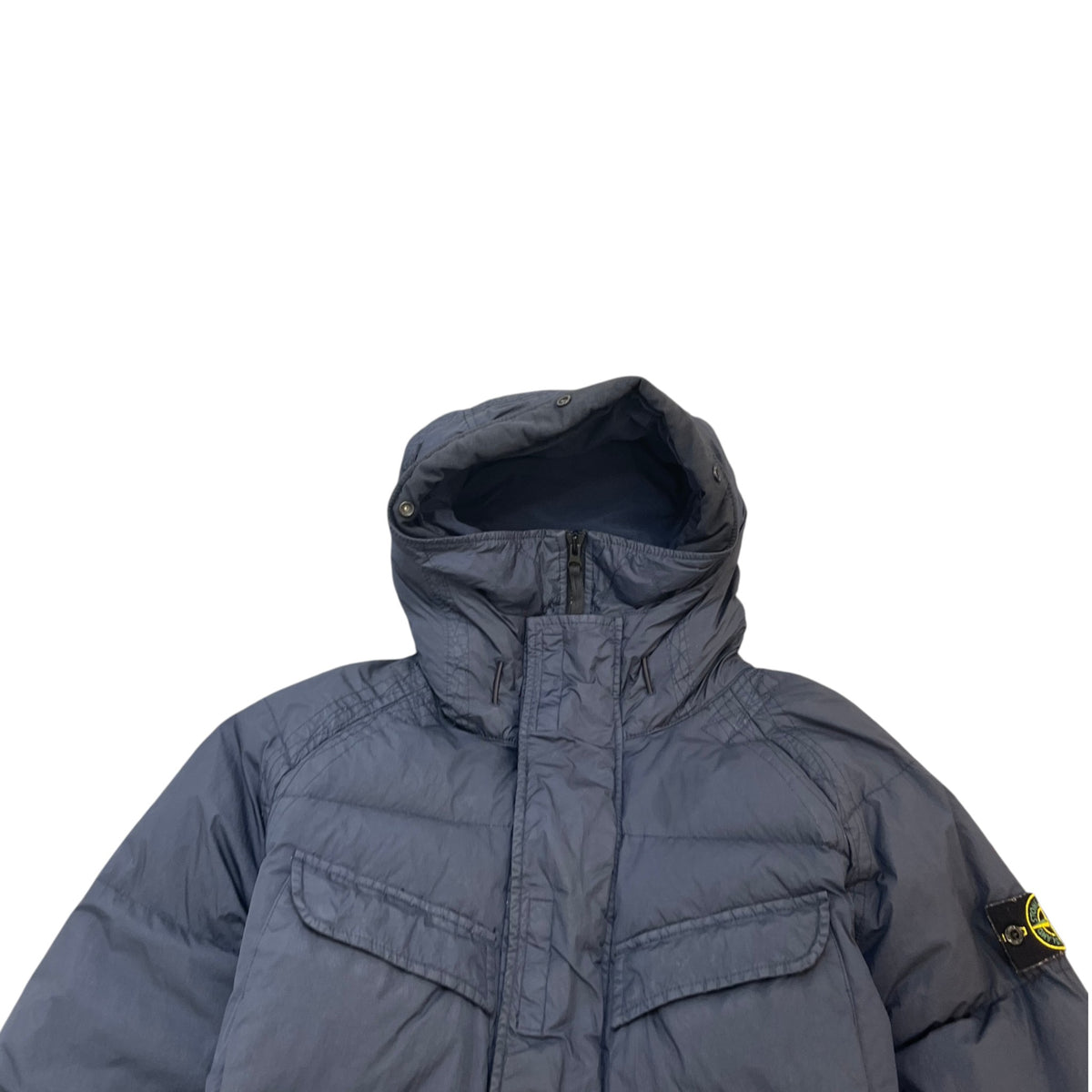 Men's Applique Logo Crinkle Reps NY Jacket Black Size M - Photo 5