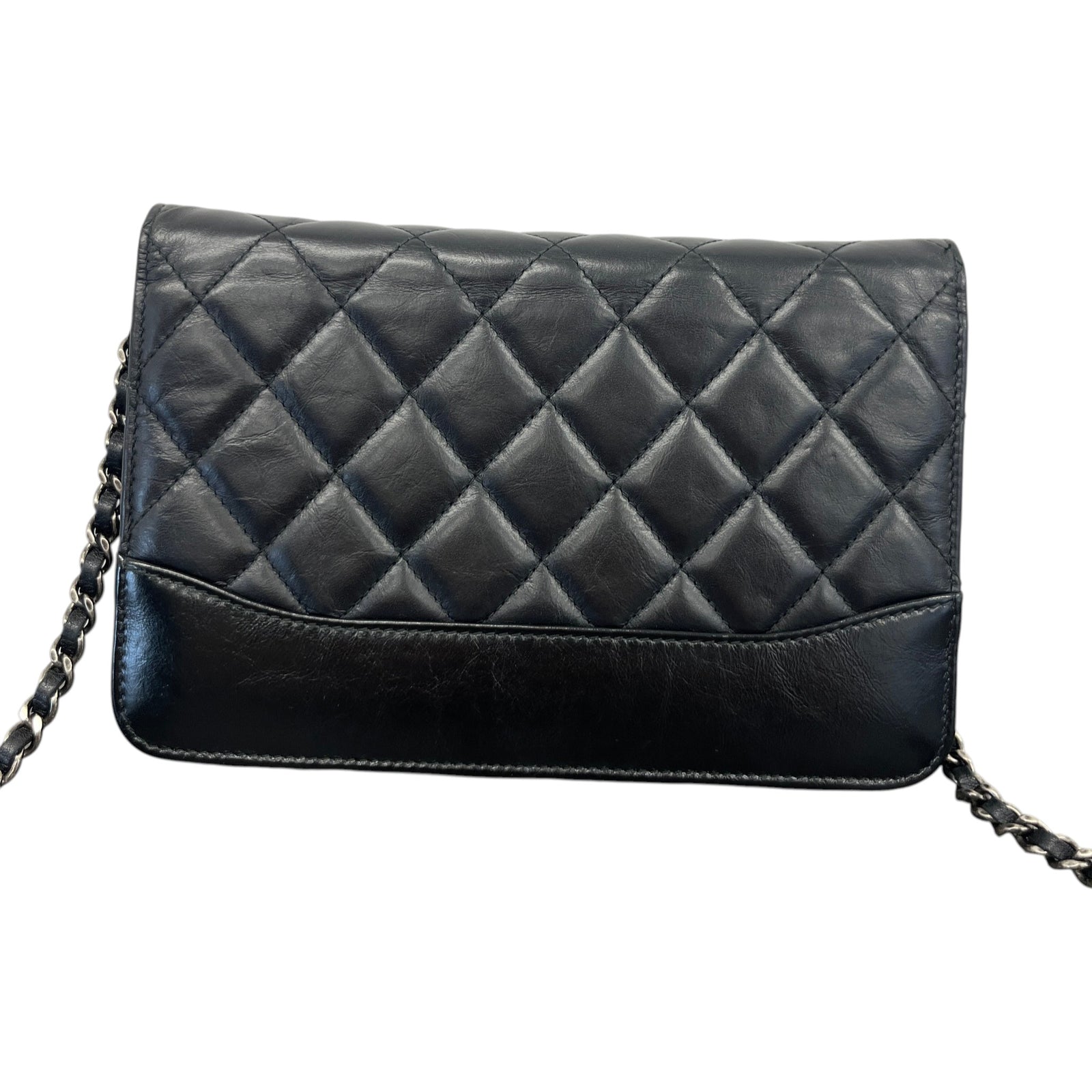 Women's Aged Calfskin Gabrielle WOC Handbag Black - Photo 3