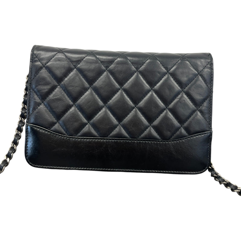 Women's Aged Calfskin Gabrielle WOC Handbag Black