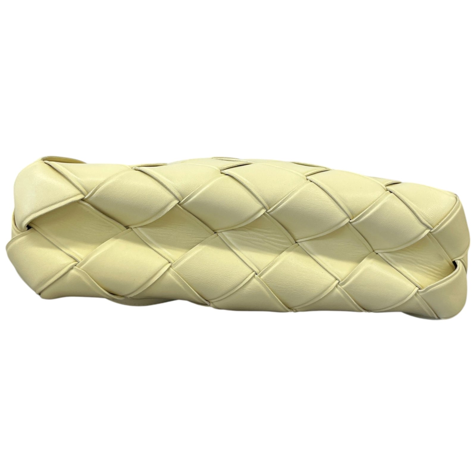 Women's Woven Intrecciato Top Handle Grasp Bag Yellow - Photo 10