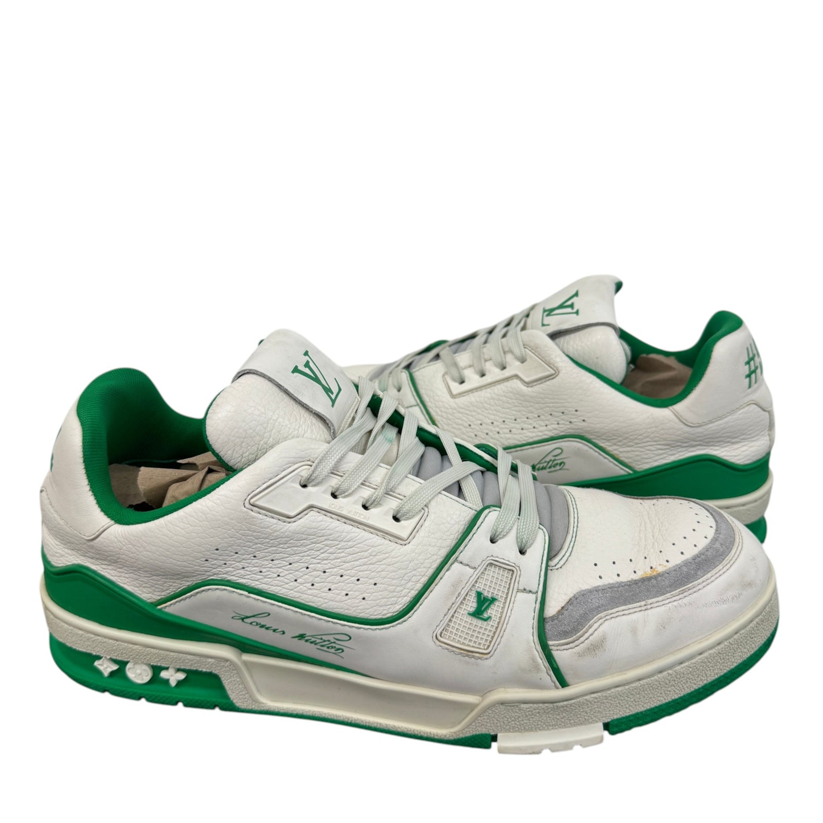 Men's LV Low Trainers Green Size UK 10 / EU 44 - Photo 3