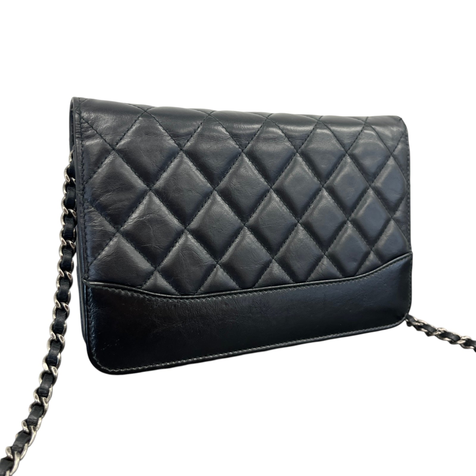Women's Aged Calfskin Gabrielle WOC Handbag Black - Photo 8