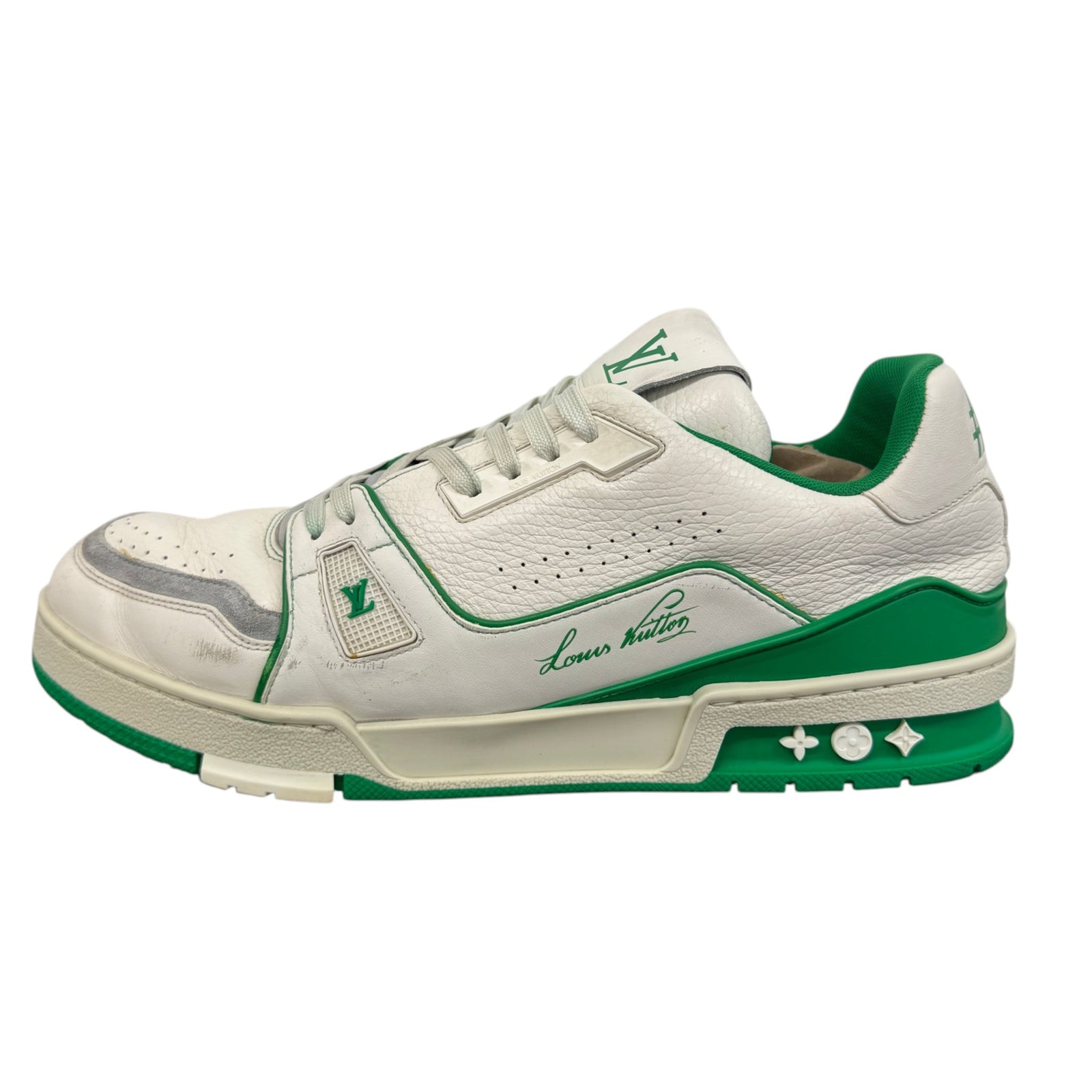 Men's LV Low Trainers Green Size UK 10 / EU 44 - Photo 4