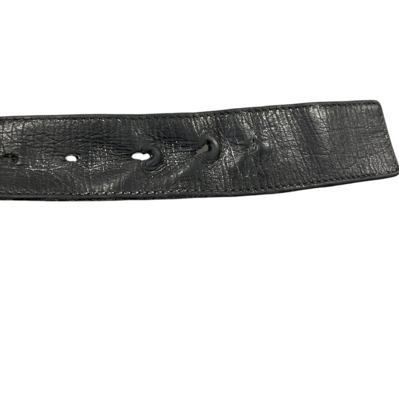 Men's Interlocking G Web Belt Black Size Waist 30"