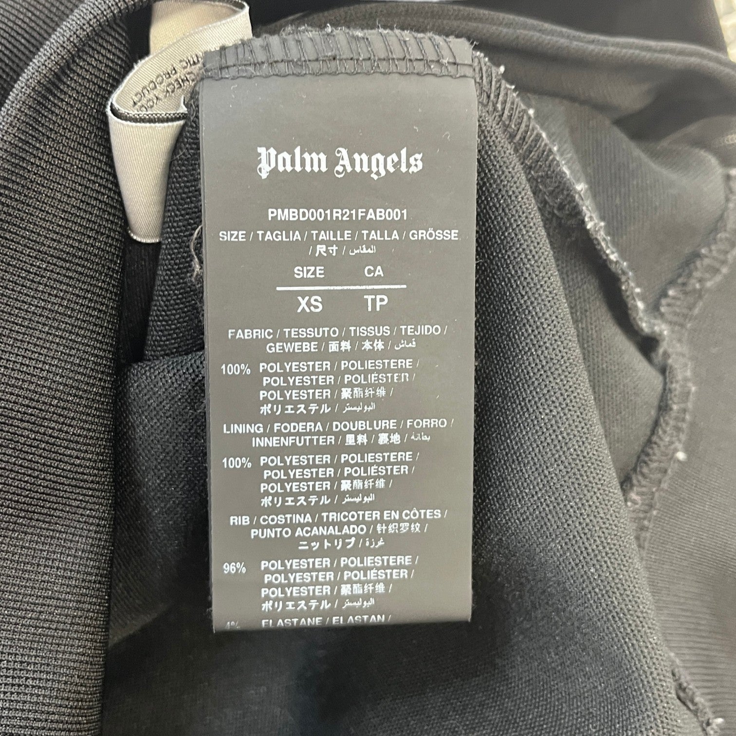 Men's Logo Track Jacket Black Size XS - Photo 7