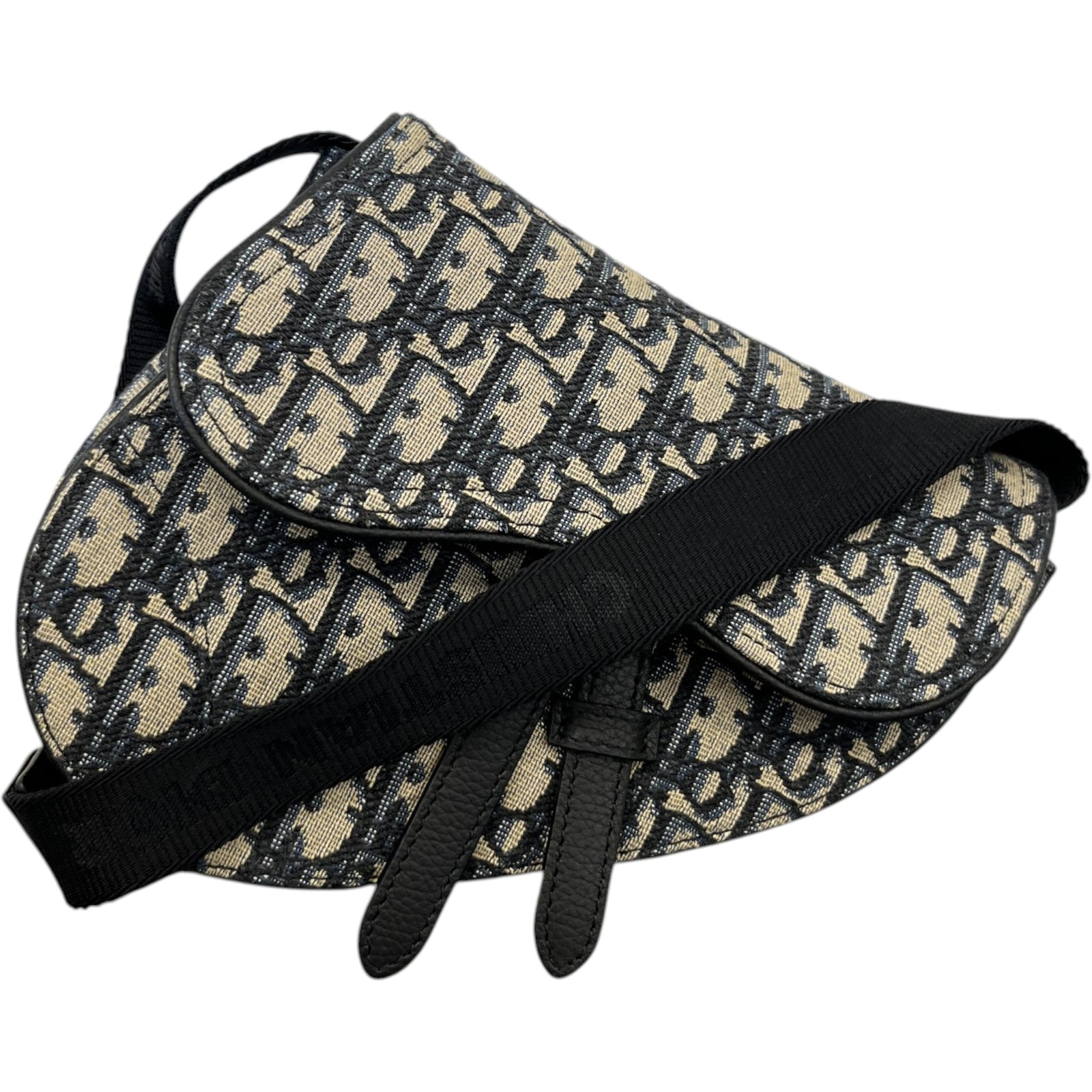 Men's Mini Saddle Messenger Bag Blue - Photo 1
