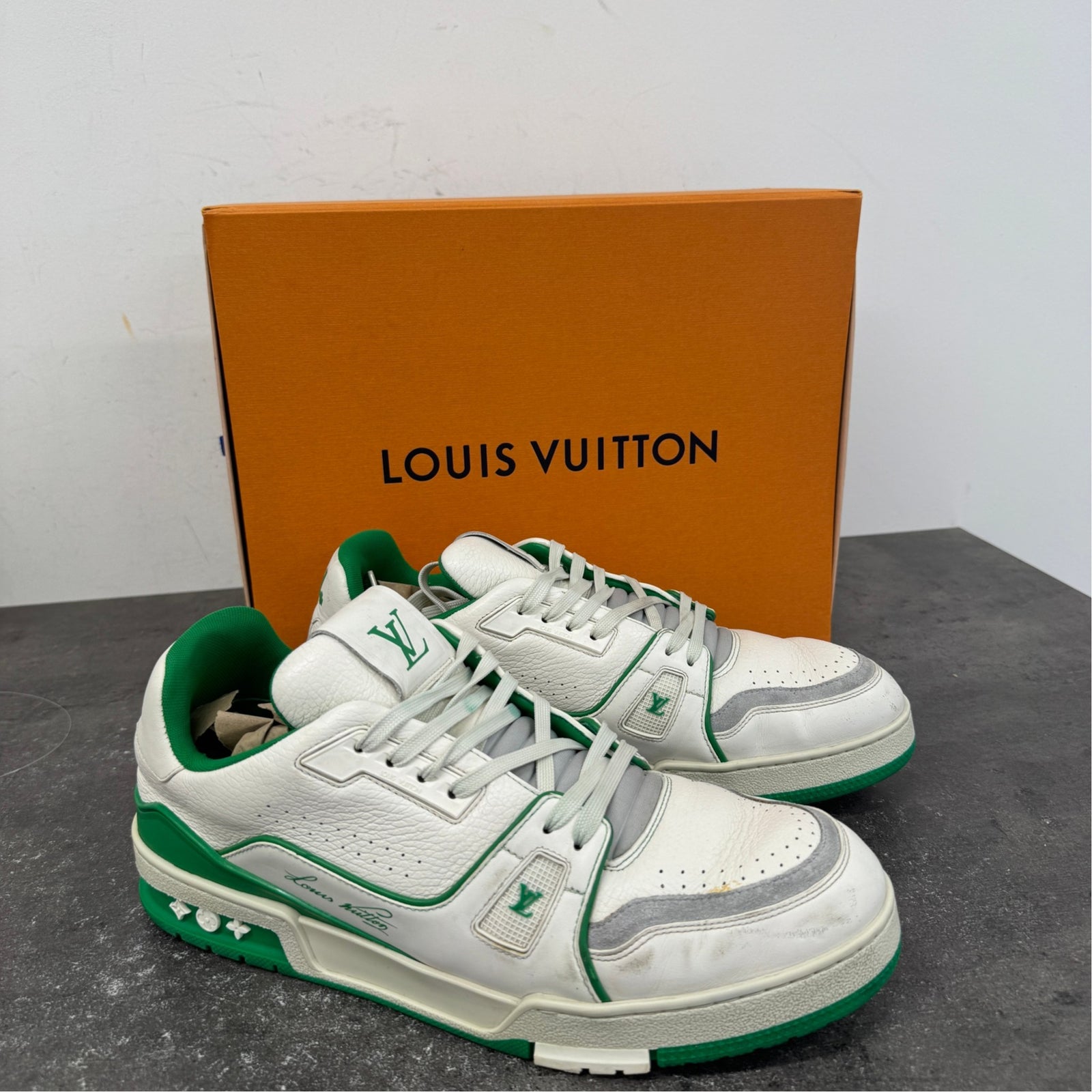 Men's LV Low Trainers Green Size UK 10 / EU 44 - Photo 11