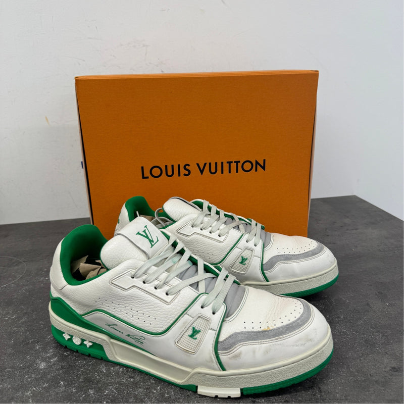 Men's LV Low Trainers Green Size UK 10 / EU 44