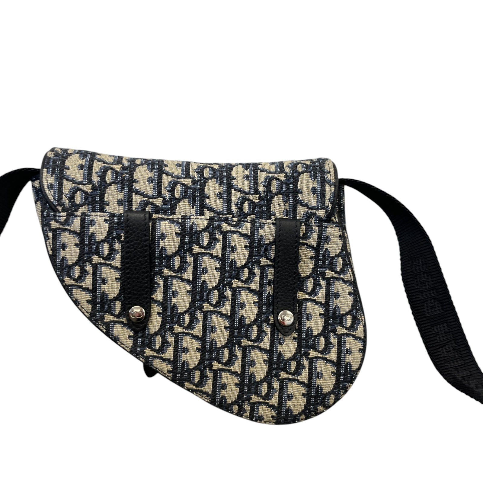Men's Mini Saddle Messenger Bag Blue - Photo 3