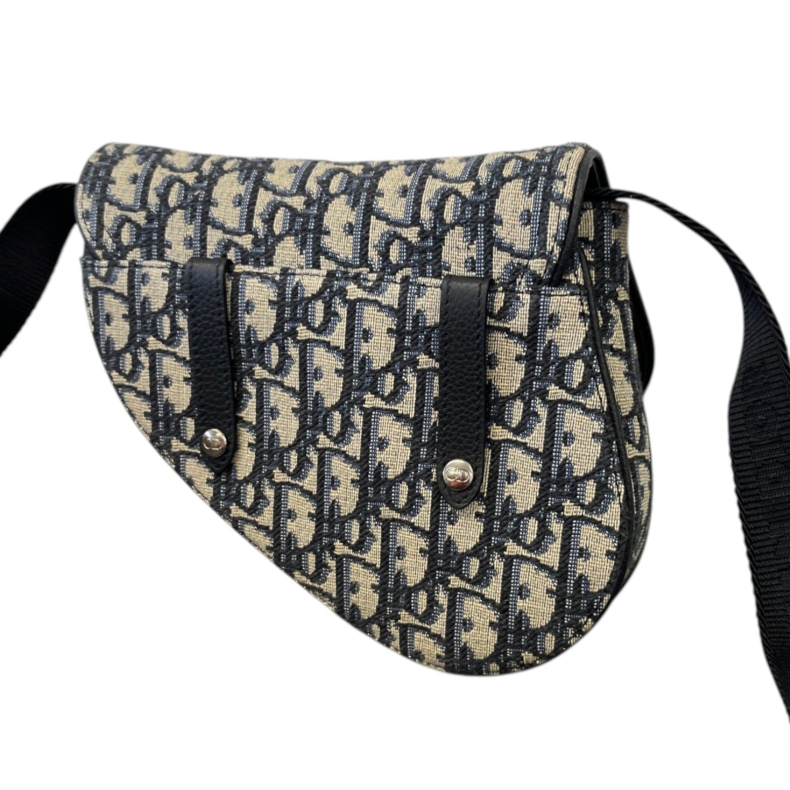 Men's Mini Saddle Messenger Bag Blue - Photo 9