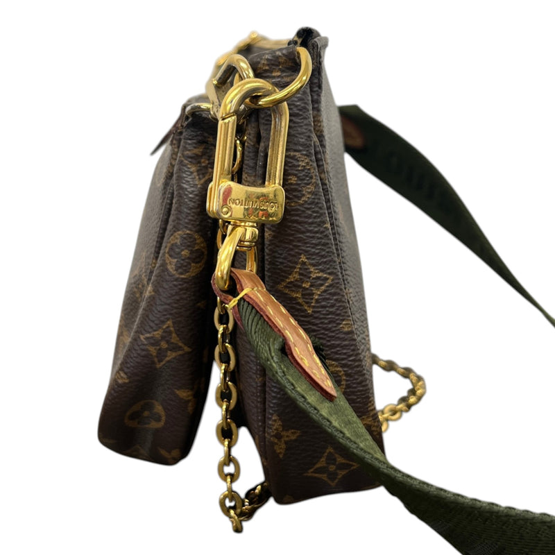 Women's Multi Pochette Accessoires Crossbody Bag Brown