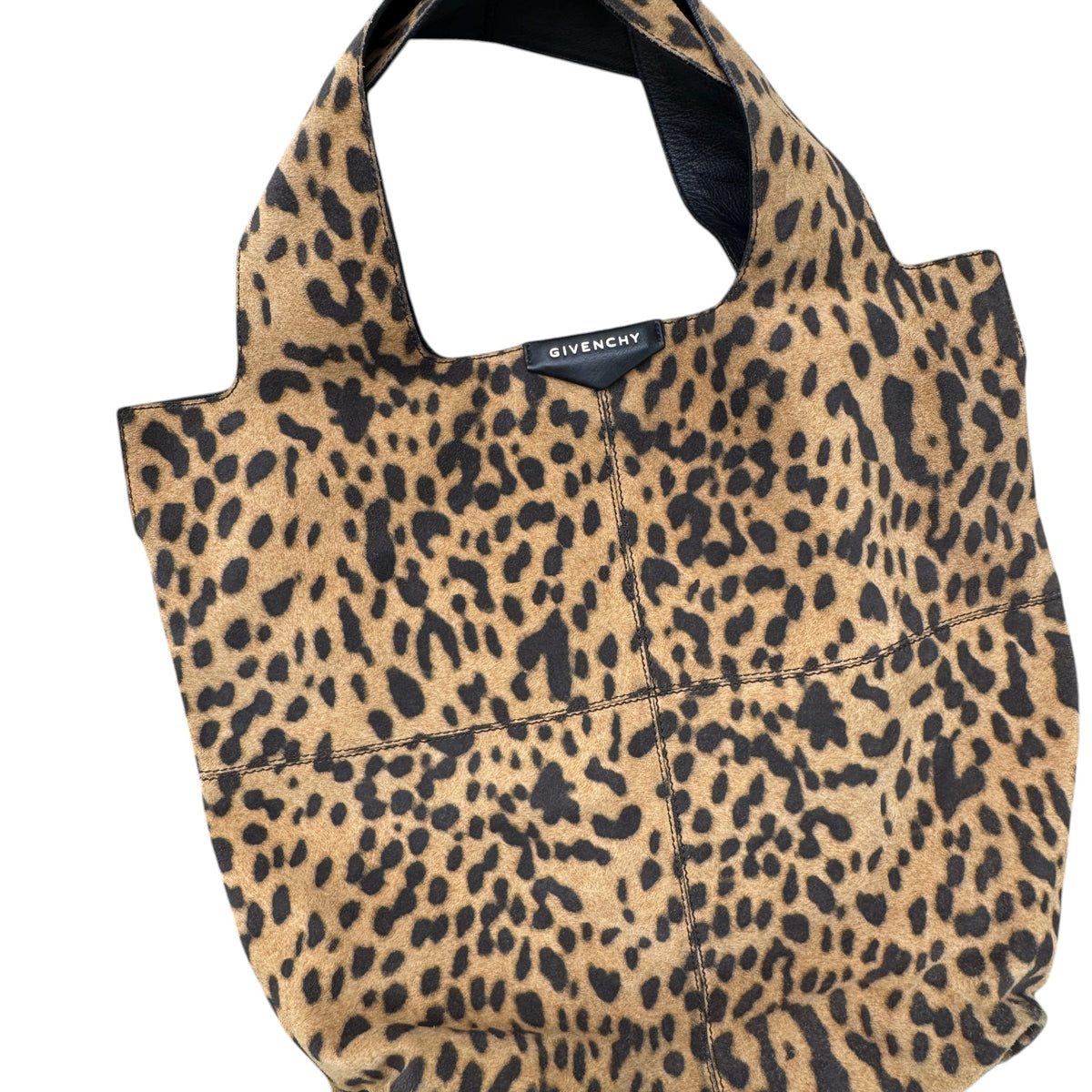 Women's Leopard Print Tote Handbag Beige - Photo 4