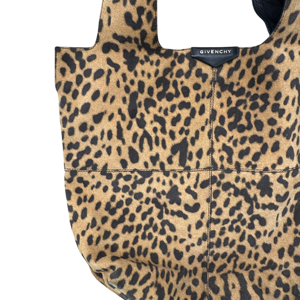 Women's Leopard Print Tote Handbag Beige - Photo 5