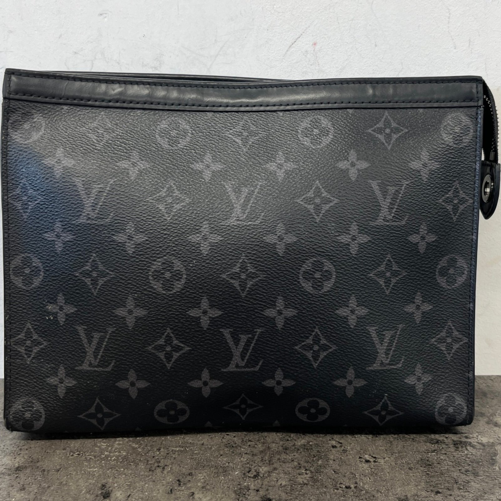 Men's Monogram Eclipse Pochette Voyage Mm Pouch Black - Photo 12