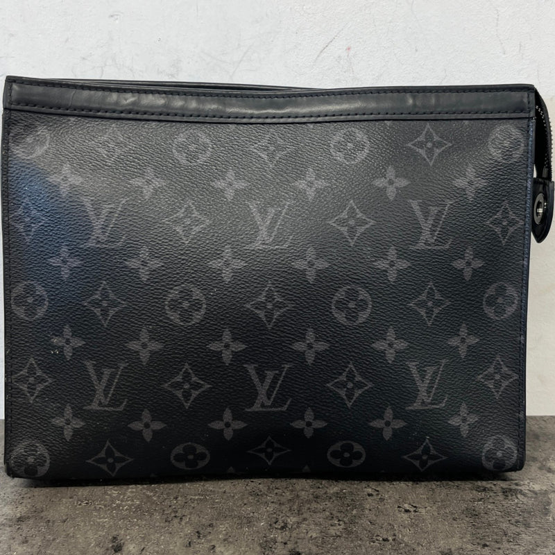 Men's Monogram Eclipse Pochette Voyage Mm Pouch Black