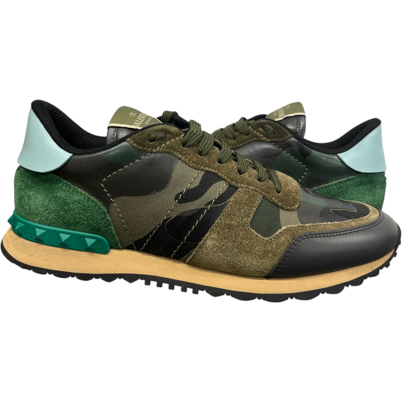 Men's Rockrunner Camouflage Low Trainers Green Size EU 41 / UK 7
