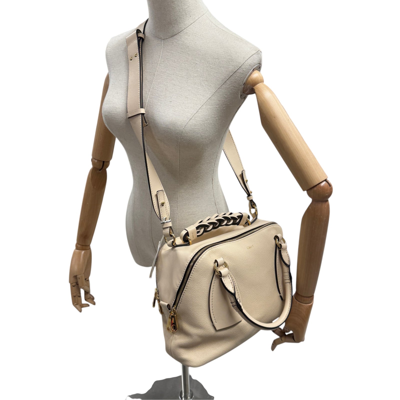 Women's Medium Daria Bag Beige - Photo 2