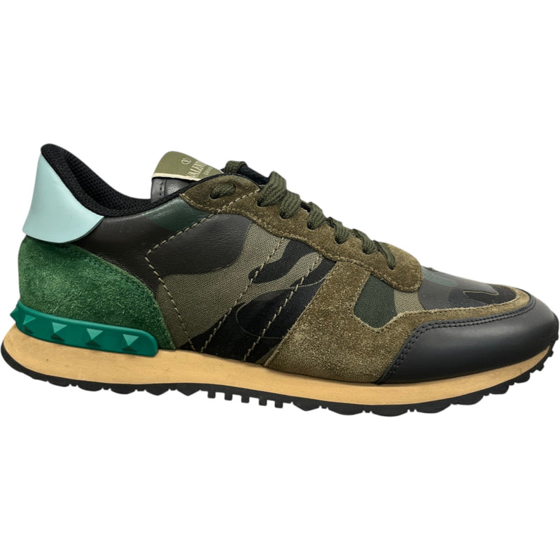 Men's Rockrunner Camouflage Low Trainers Green Size EU 41 / UK 7