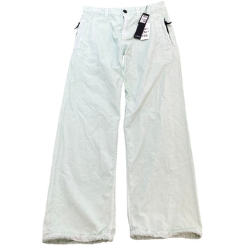 Men's Logo Print Cargos Green Size Waist 30