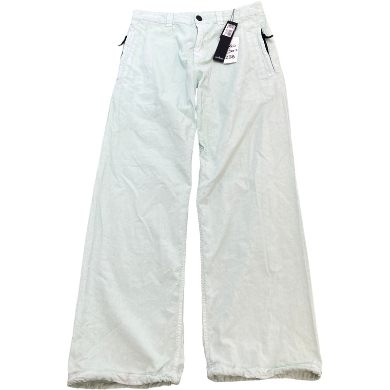 Men's Logo Print Cargos Green Size Waist 30"